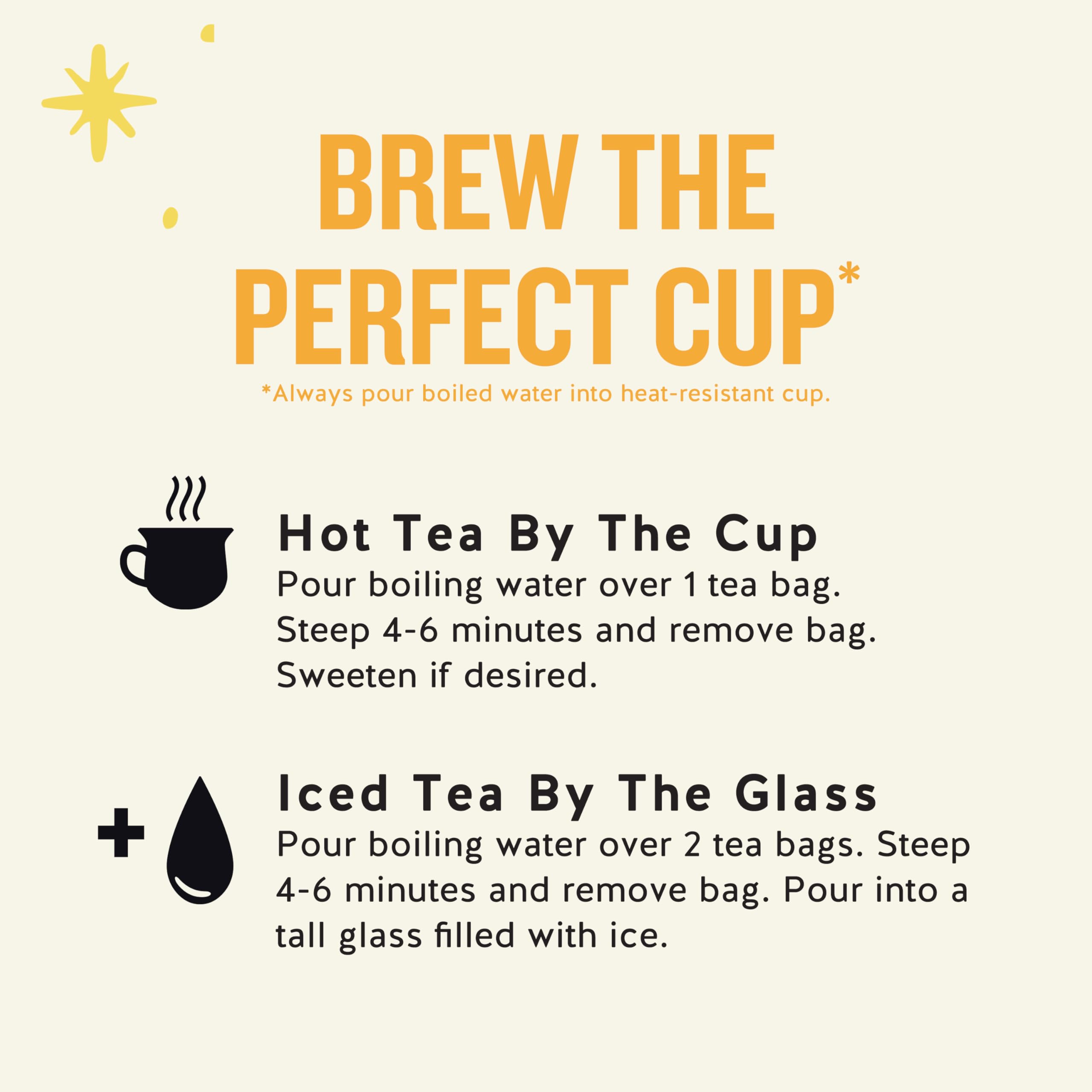 Tea bag beside recycled box detail showing Celestial Seasonings sustainable packaging