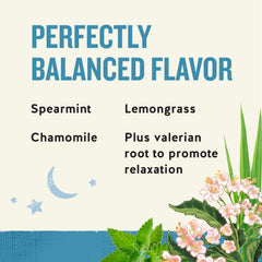 Celestial Seasonings tea bag close-up highlighting tagless design and easy steeping