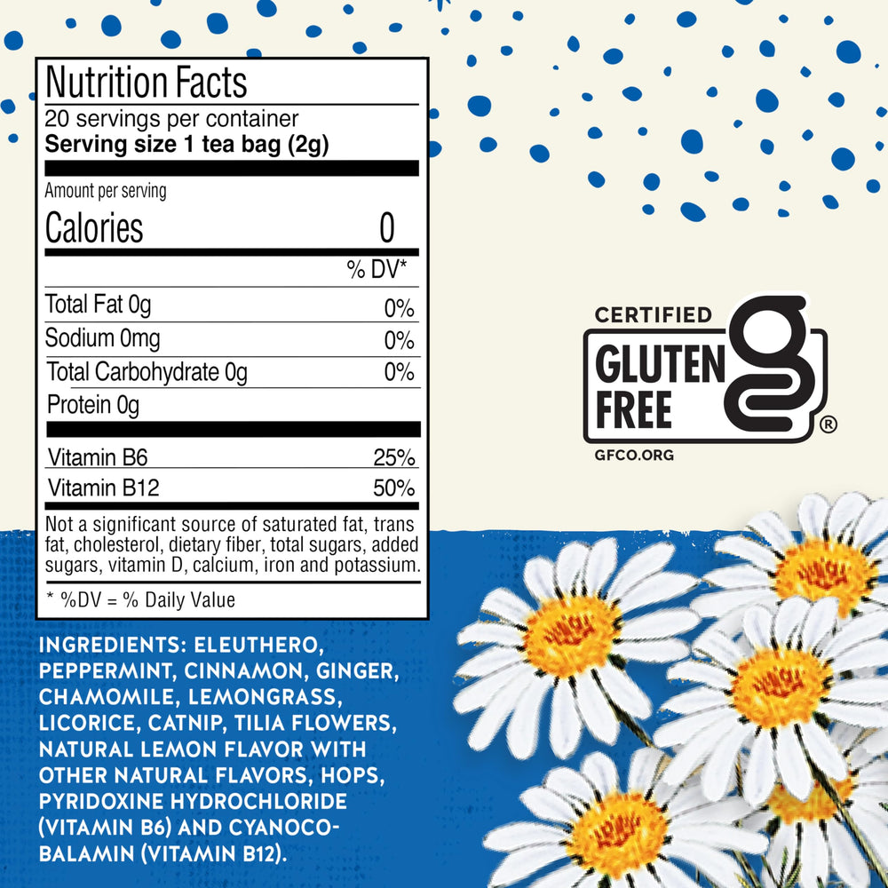 Celestial Seasonings mug in hands during relaxed moment, easy routine
