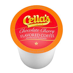 Cella's pod inserted in Keurig-style brewer, demonstrating quick single-serve convenience
