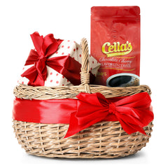 Cella's coffee brewing in pour-over setup showing clarity and flavor extraction