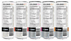 CELSIUS cans inside a gym bag showing portability and pre-workout benefit
