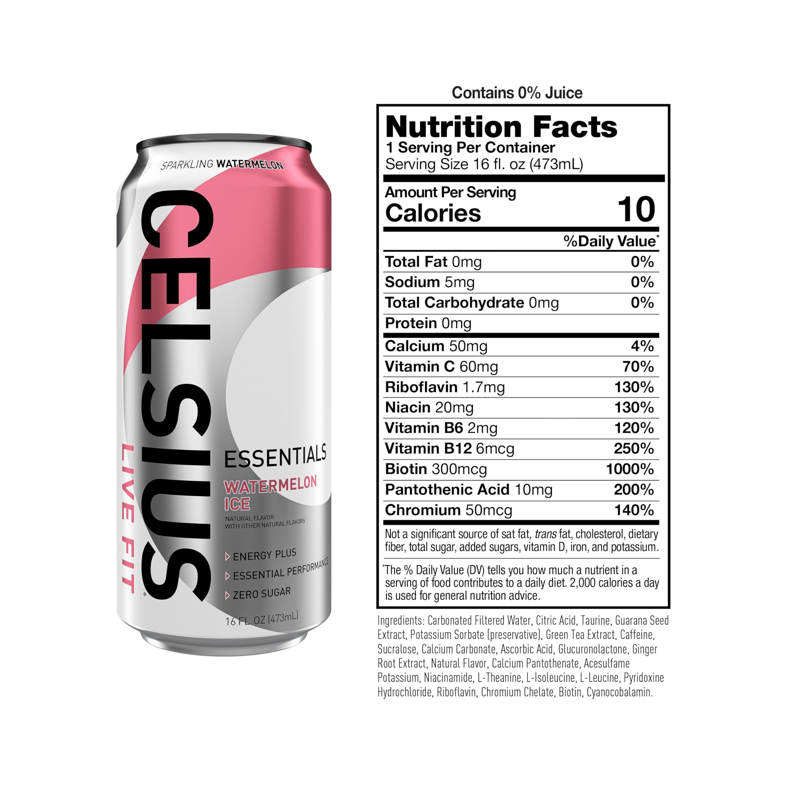 CELSIUS open can with bubbles illustrating carbonation and instant thirst relief