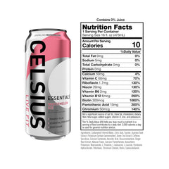 CELSIUS open can with bubbles illustrating carbonation and instant thirst relief