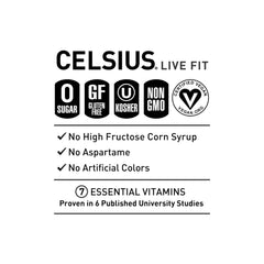 CELSIUS close-up of carbonation and bubbles delivering crisp mouthfeel and flavor clarity