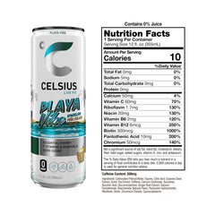 CELSIUS pouring into glass with bubbles showing refreshing texture and instant boost