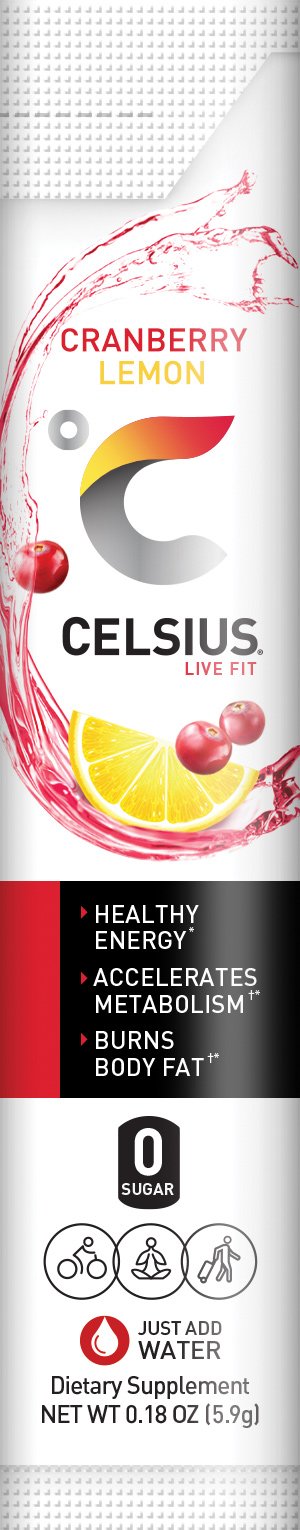 CELSIUS sticks inside gym bag showing easy transport for workouts