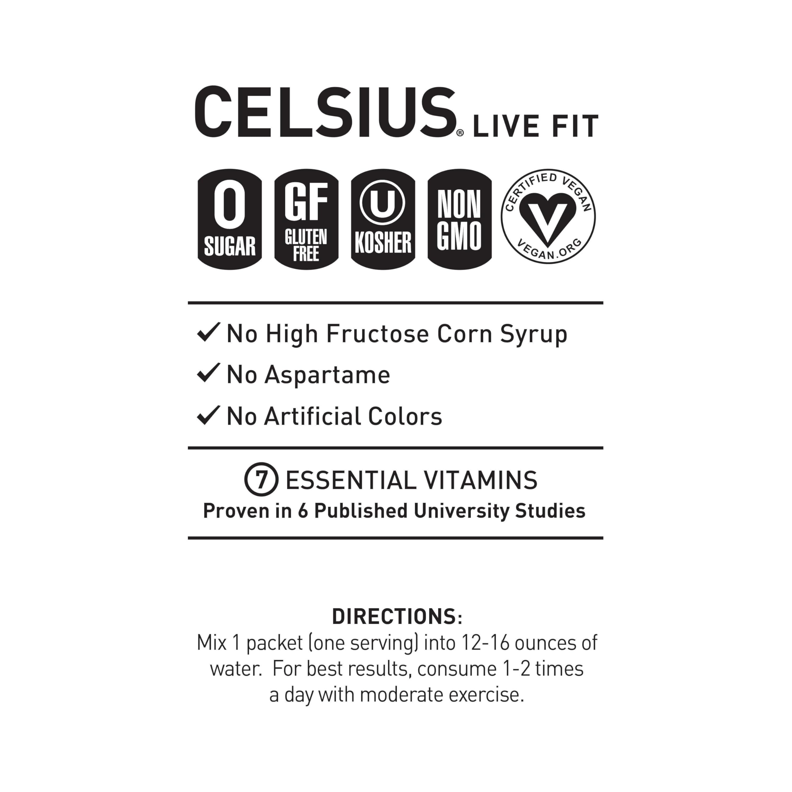 CELSIUS stick beside smartphone showing compact size for easy carrying