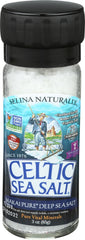 Celtic Sea Salt Makai Pure front view showing compact grinder and label, highlighting convenience