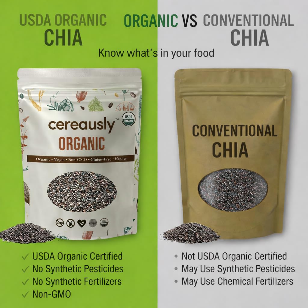 Cereausly opened bulk bag with visible whole seeds showing clean packing benefit
