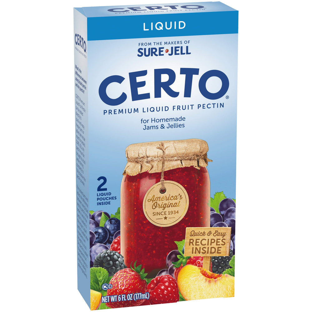 Certo freezer jam container illustrating quick-freeze preservation