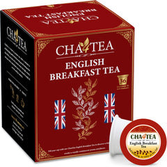 Cha4TEA front packaging showing 36-count and convenience