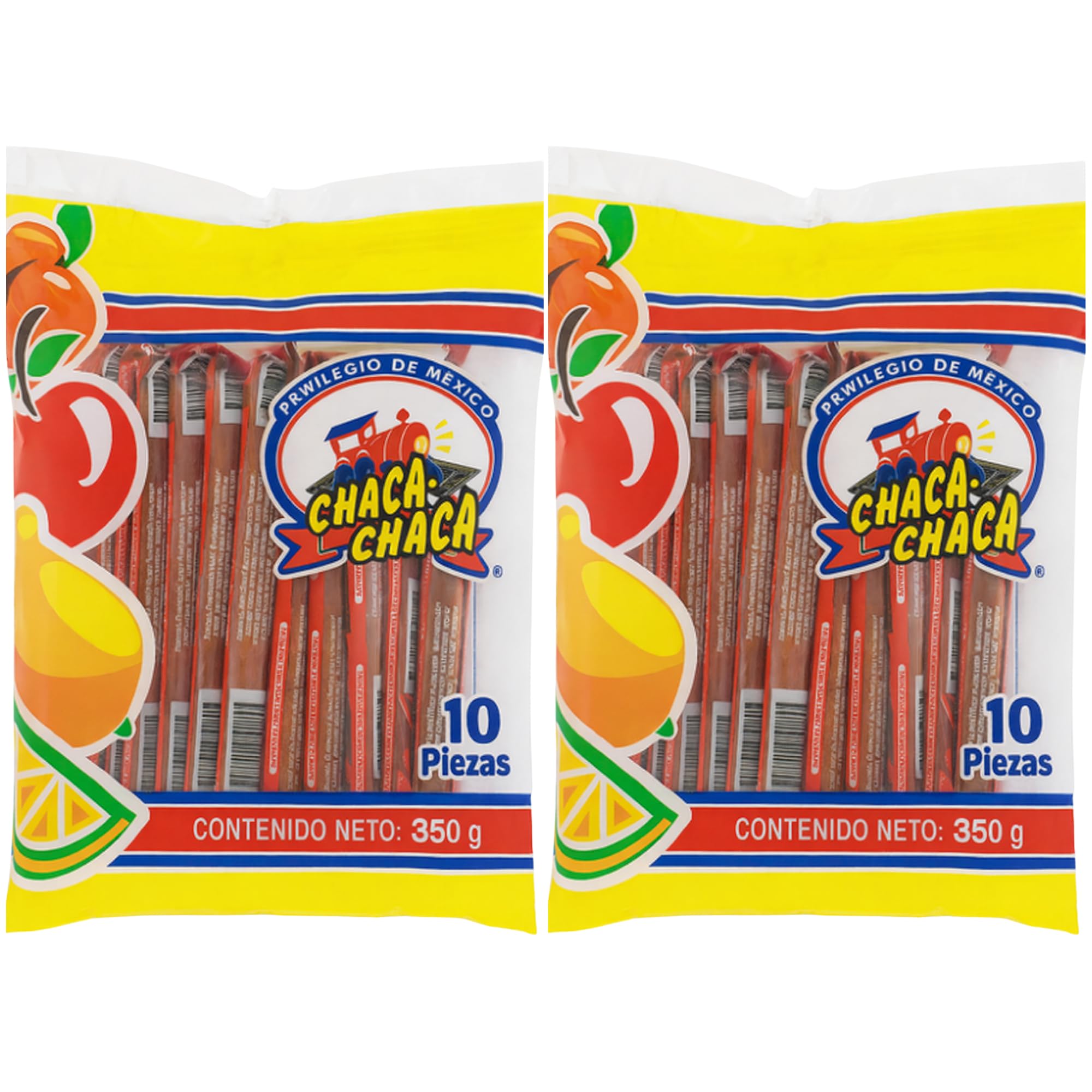 Chaca-Chaca front packaging showing 20-piece tamarind straws and bold flavors