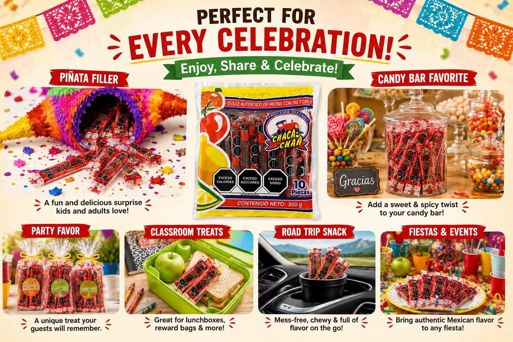 Chaca-Chaca lifestyle snack setting with candies on a plate for party sharing benefit