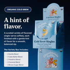 Chamberlain Coffee brewed pitcher of cold brew on counter showing smooth result benefit