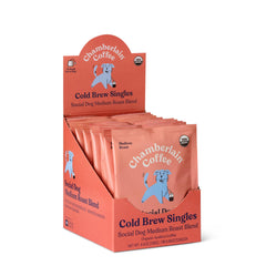 Chamberlain Coffee front packaging showing organic medium roast benefits
