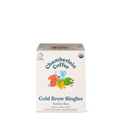 Chamberlain Coffee single bag close-up displaying medium roast grounds