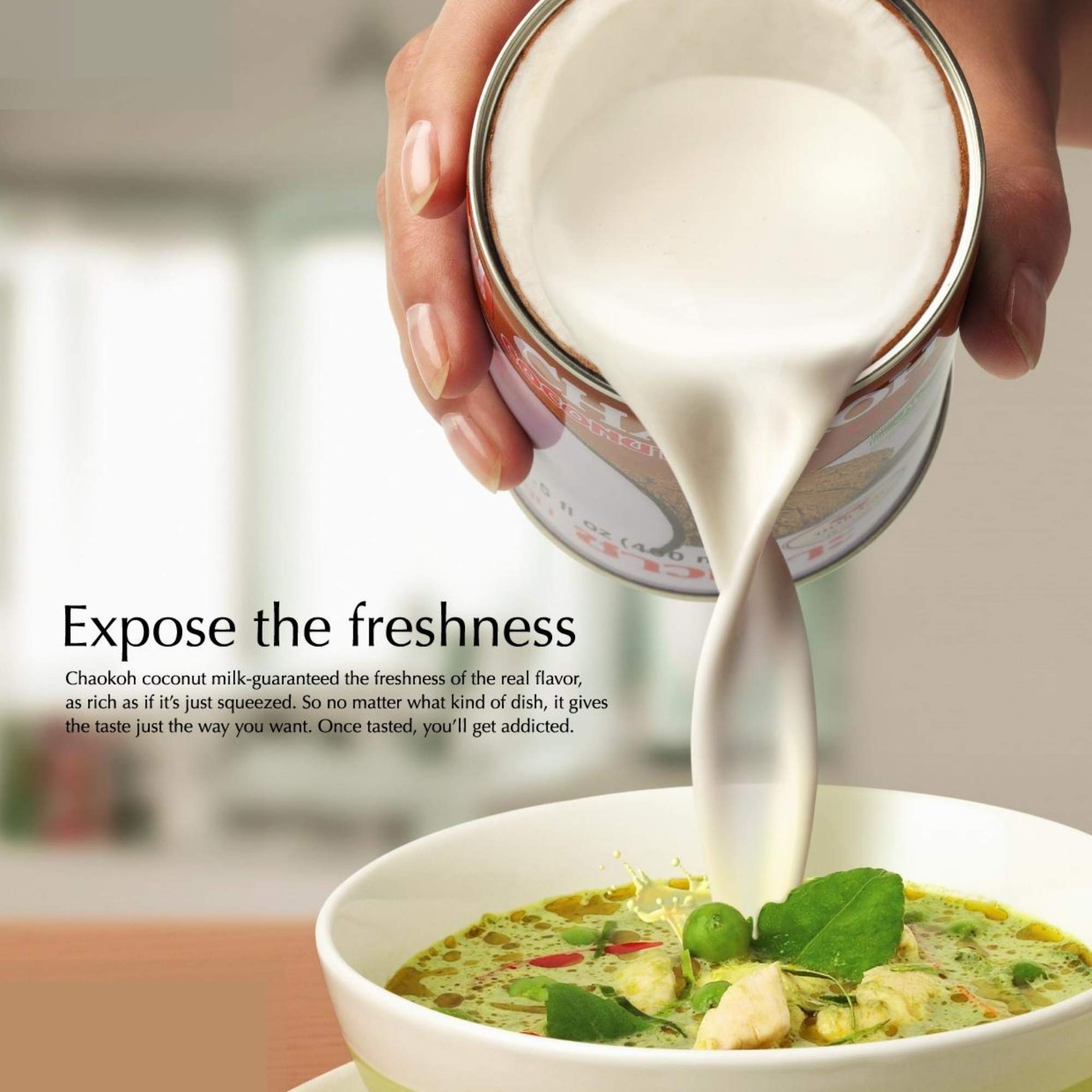 Chaokoh incorporated in dessert highlighting sweet creamy consistency