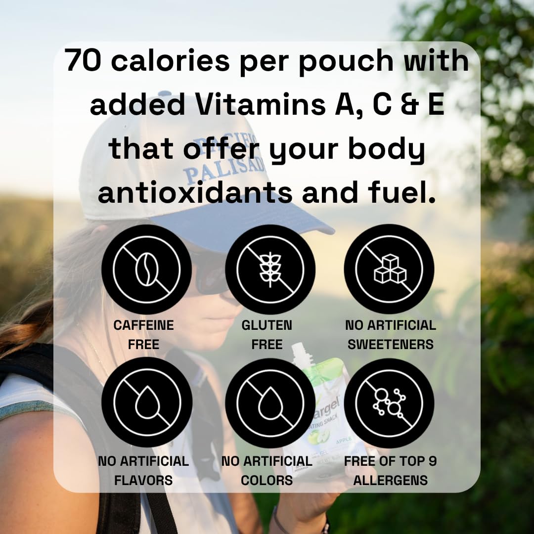 Chargel pineapple pouch held in hand to show size and portable benefit