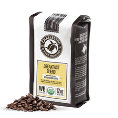 Charleston Coffee Roasters front packaging showing 12oz bag and branding benefit freshness