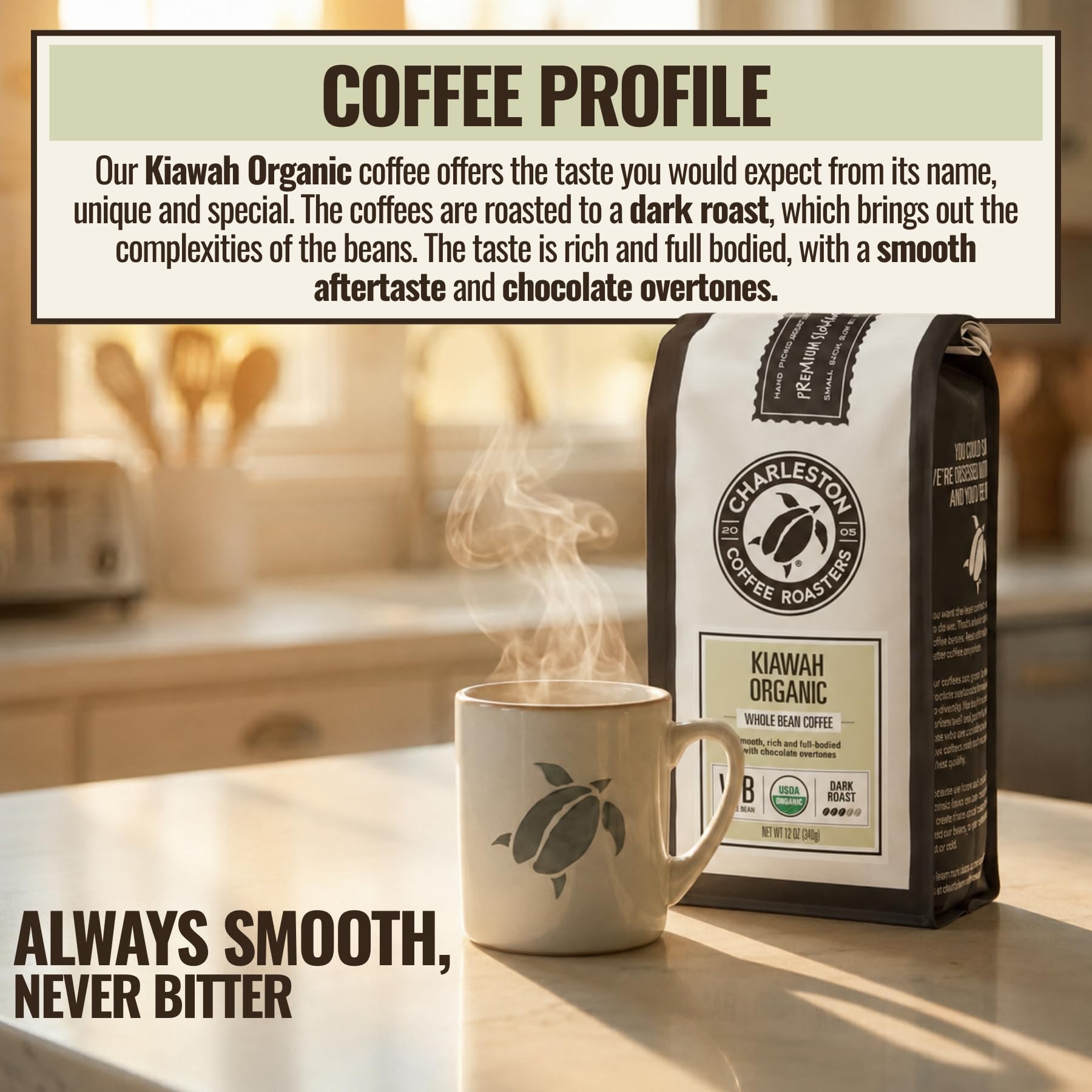 Charleston Coffee Roasters pouring ground beans into French press demonstrating easy brewing