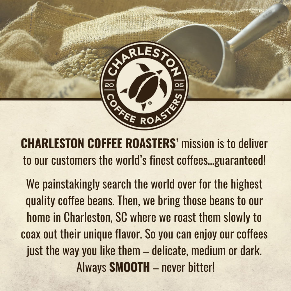 Charleston Coffee Roasters six-pack arranged showing value and gift-ready set