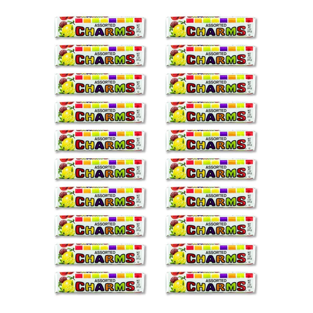 Charms individual wrapping close-up highlighting sealed candies for freshness benefit