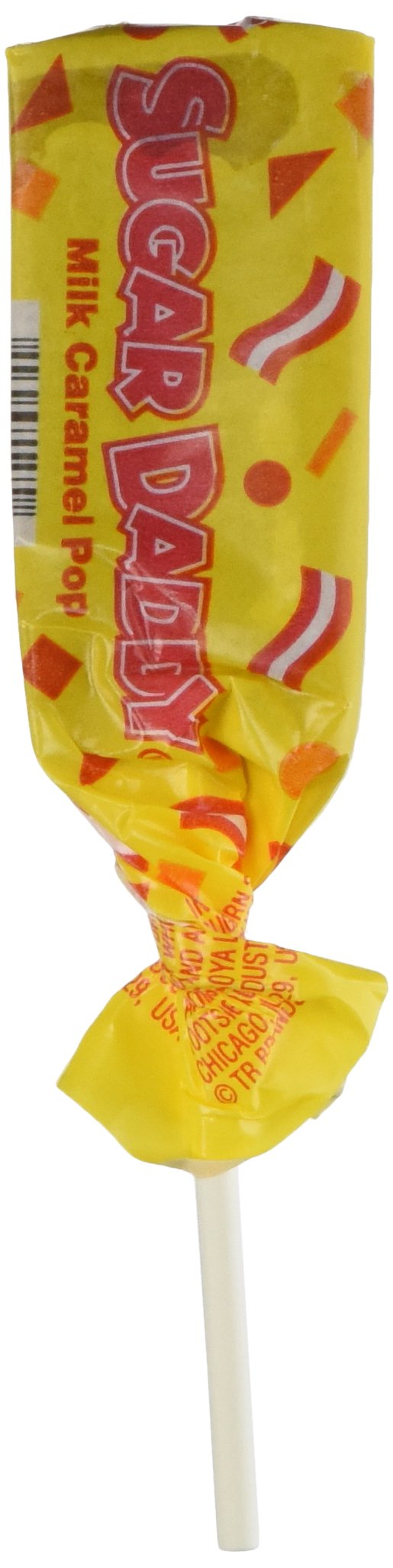 Charms Sugar Daddy Pops front packaging showing 48-count tub and label, great for parties