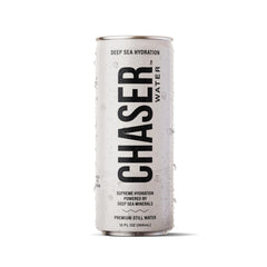 Chaser front can showing label and clean hydration benefit