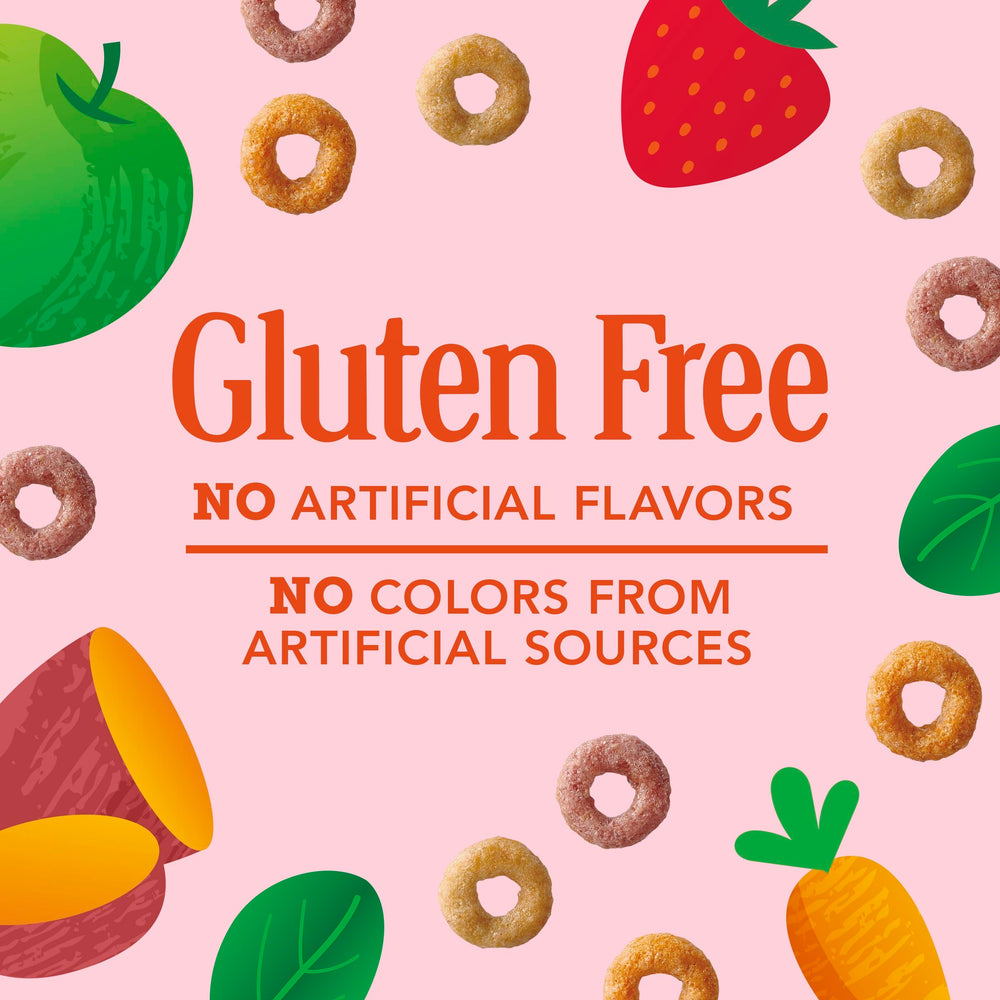 Resealable snack pouch of Cheerios Veggie Blends, convenient for on-the-go snacks