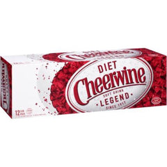 Cheerwine diet front can showing cherry flavor and refreshing lighter option