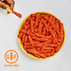 Cheetos Flamin' Hot bag inside lunchbox shows easy packing and portion control