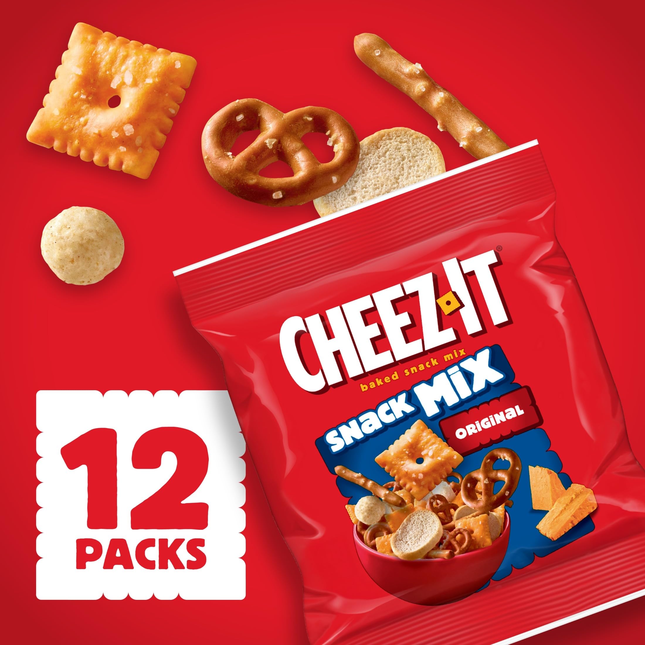 Cheez-It caddy box on desk for easy office snacking and accessibility