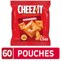 Cheez-It open pouch revealing crackers for quick serving and immediate enjoyment