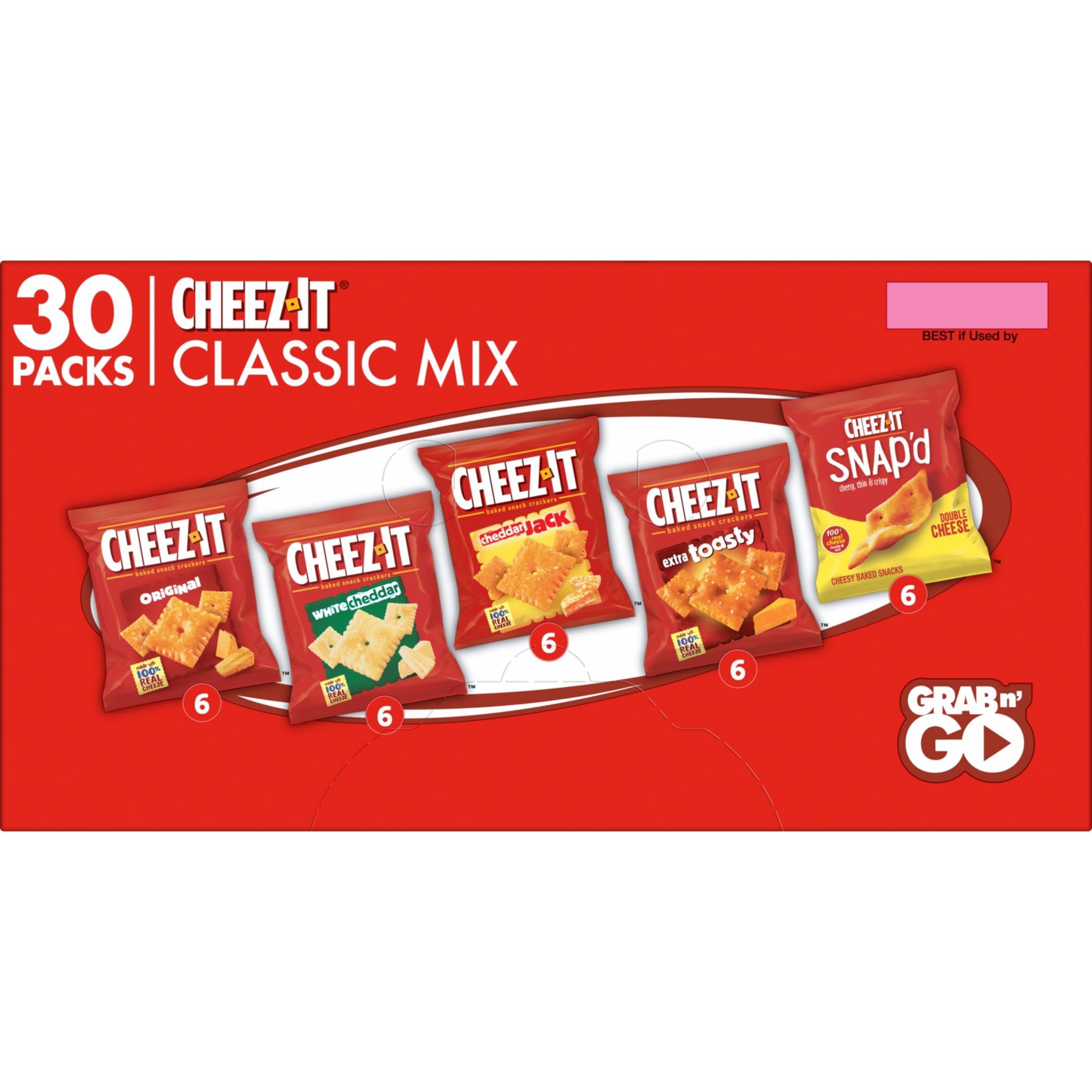 Cheez-It pouch tucked in lunchbox for quick kid-friendly snack