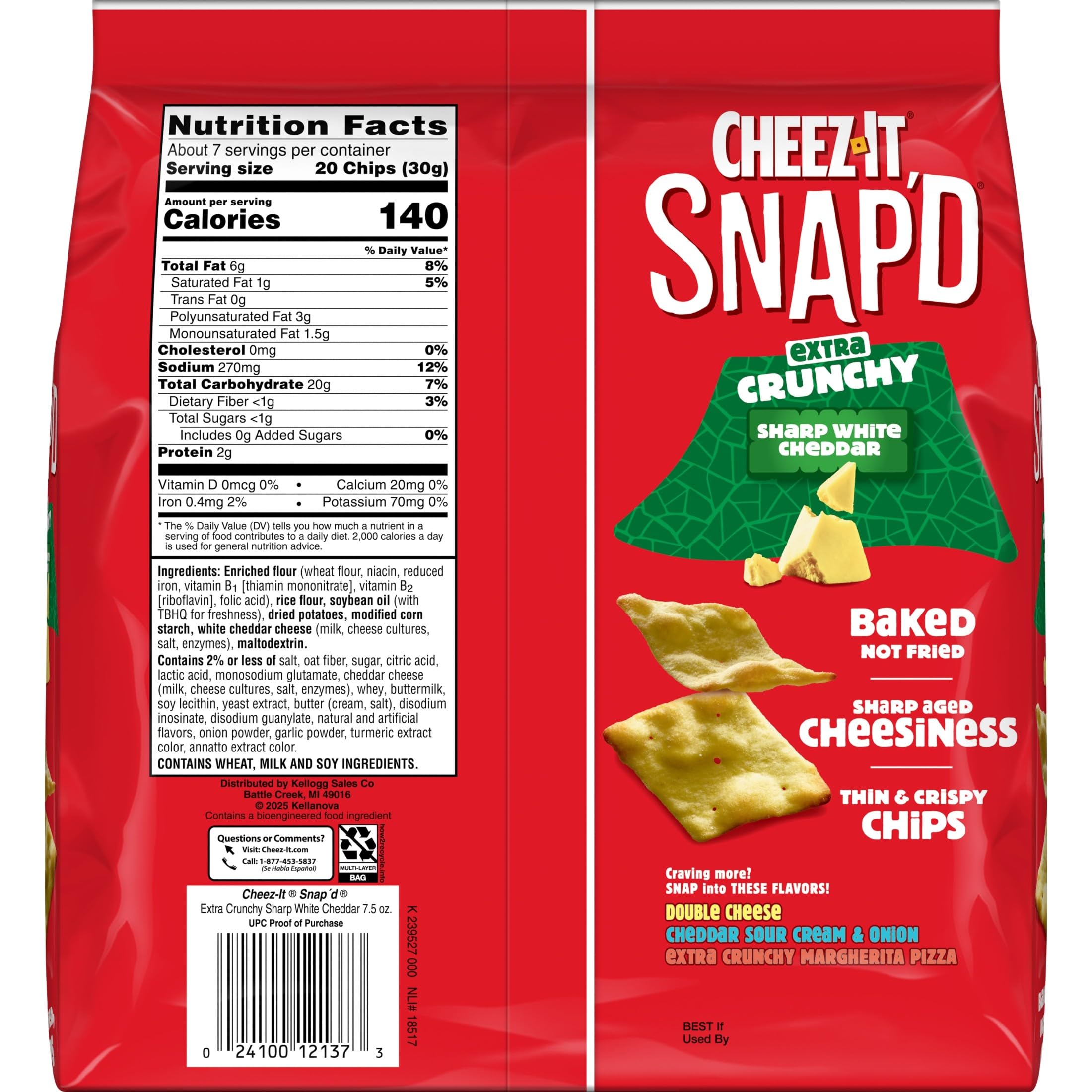 Lunchbox with Cheez-It Snap'd bag for on-the-go daytime snacking