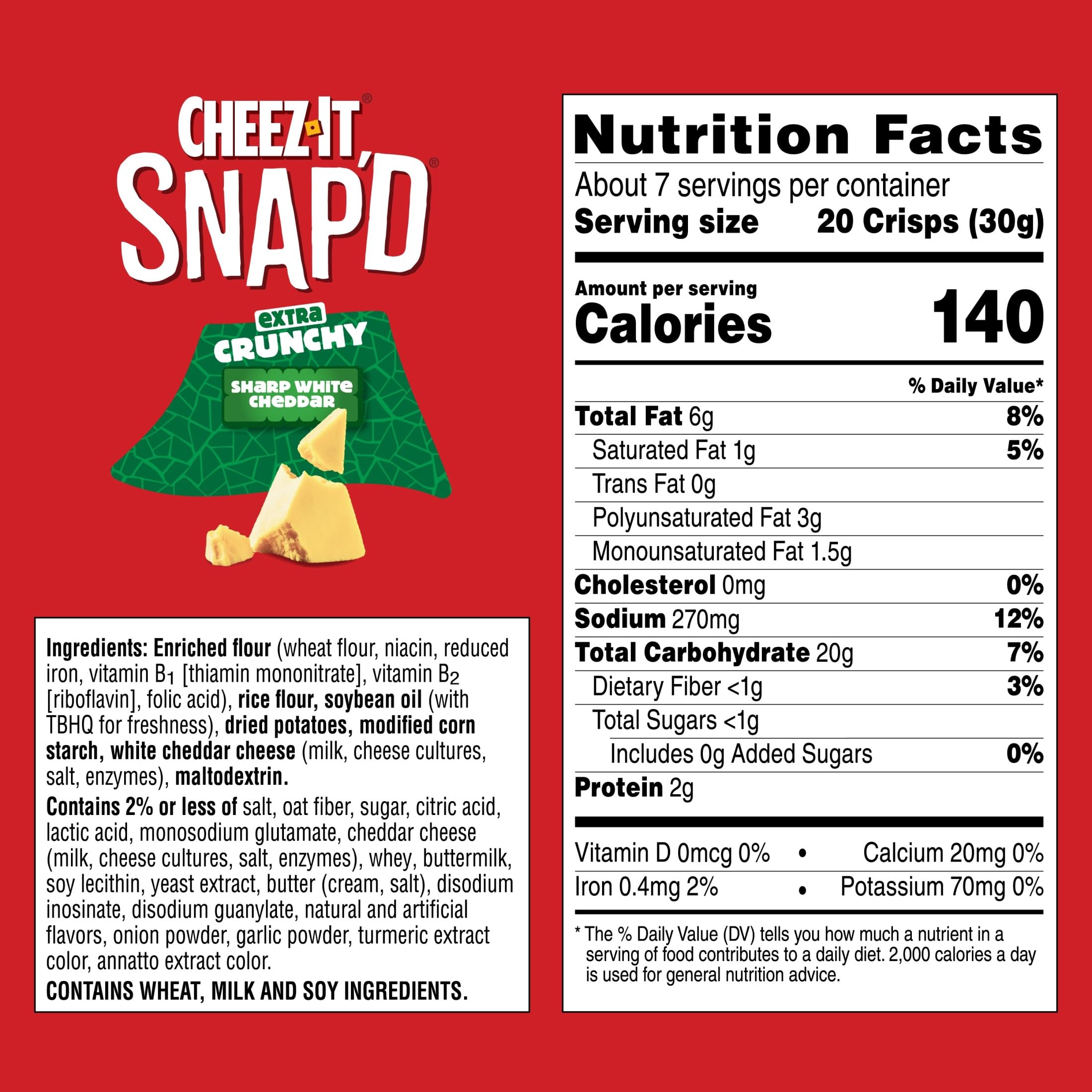 Cheez-It Snap'd open bag pouring crisps for easy grab-and-go convenience