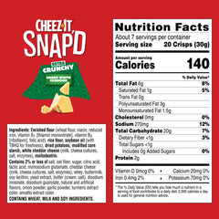 Cheez-It Snap'd open bag pouring crisps for easy grab-and-go convenience