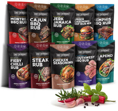 Chef Enthusiast in-use on grill seasoning steak for richer crust and flavor