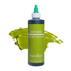 Chefmaster bottle front view showing avocado shade and large size benefit