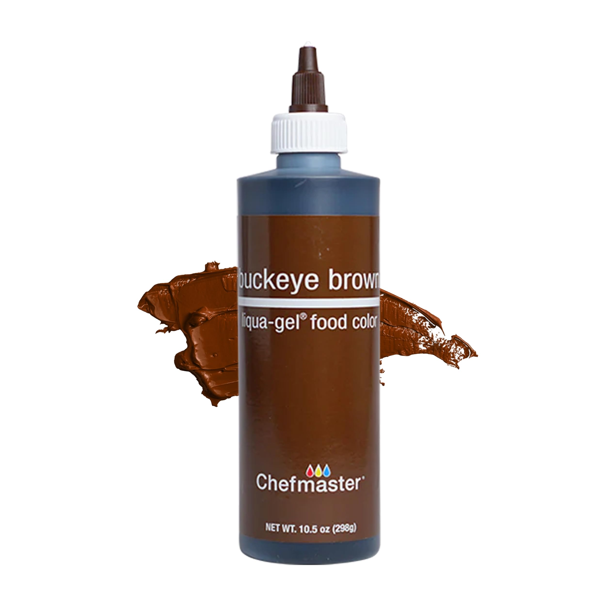 Chefmaster Buckeye Brown front bottle shows professional packaging and clear dosing benefit
