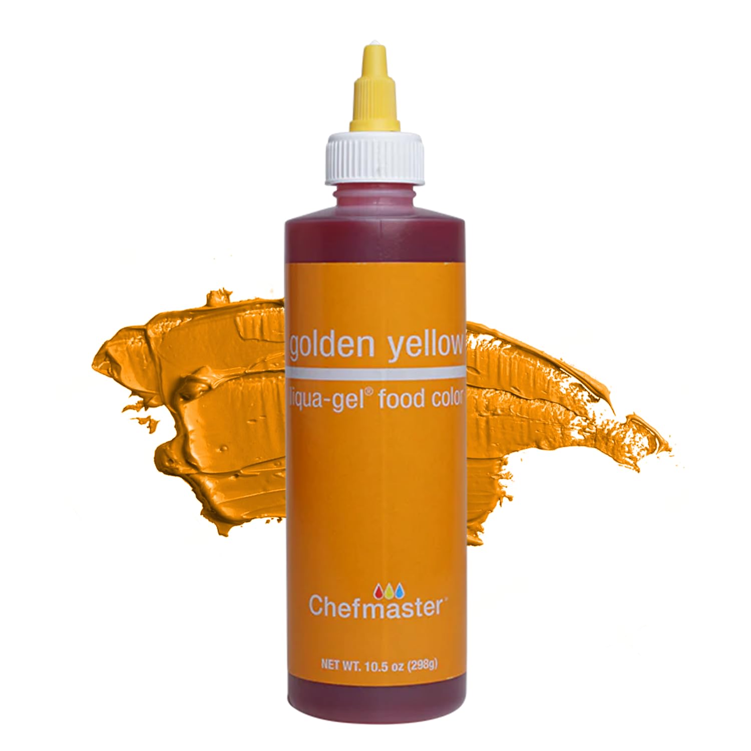 Chefmaster bottle front label showing golden yellow color and clear branding benefit