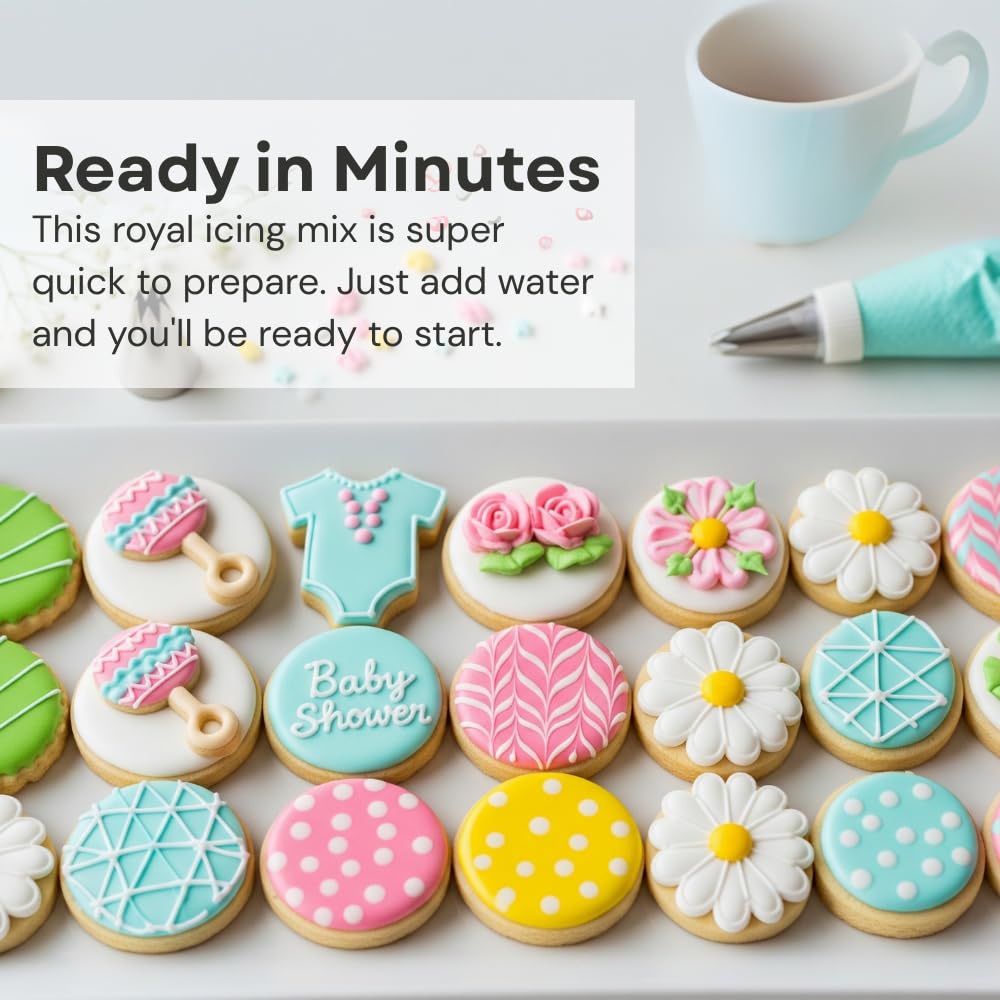Chefmaster piping demo on cookie highlighting precise line control