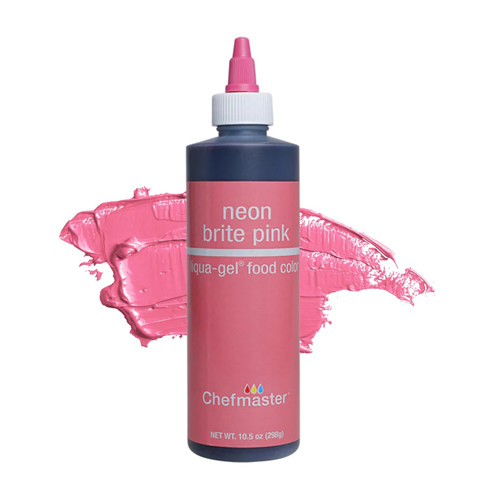 Chefmaster neon pink bottle front label showing brand and vibrant color