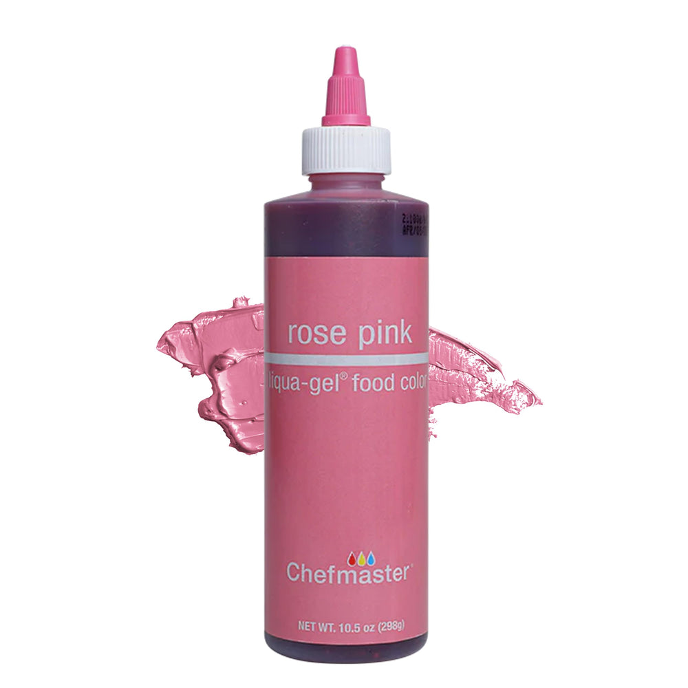 Chefmaster rose pink front packaging showing bottle and label for easy identification