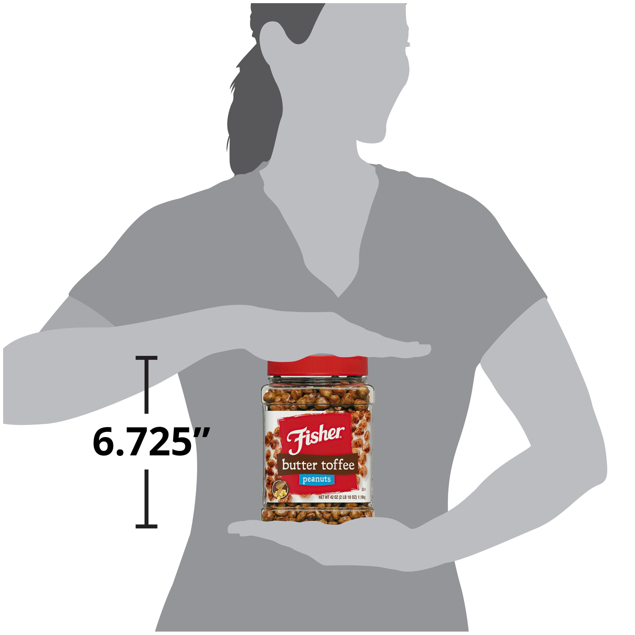 CHEF'S NATURALS jars on pantry shelf illustrating storage and visibility