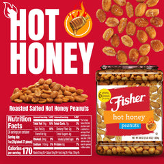 CHEF'S NATURALS close-up of hot honey glaze on peanuts highlighting caramelized crunch