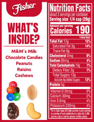 CHEF'S NATURALS open pouch top view with mixed nuts visible and easy grab-and-go convenience