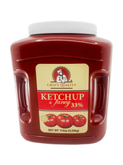 Chef's Quality 114 oz jug front label showing brand and product for easy identification