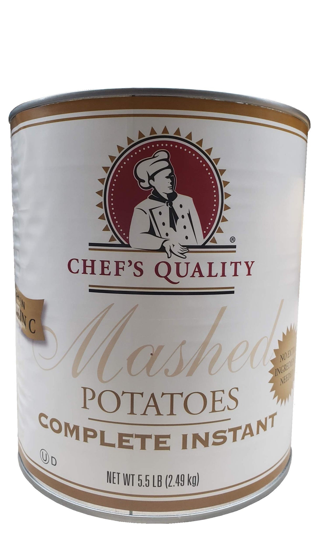 Chef's Quality front pouch showing package and product name for easy storage